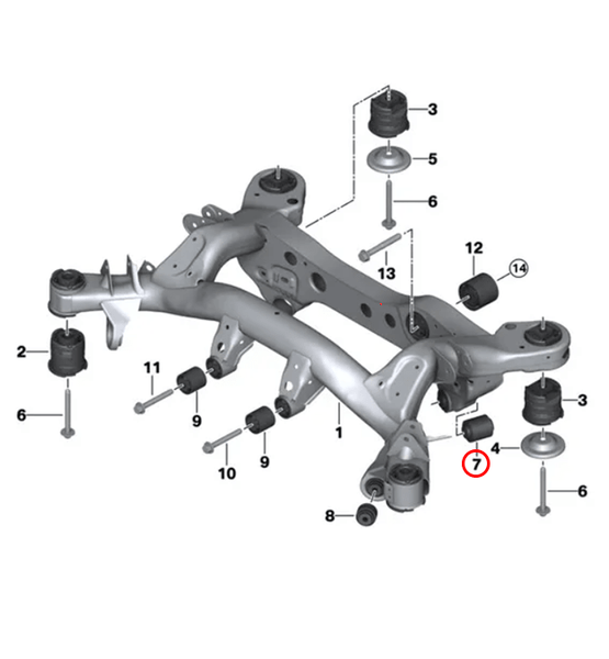 E8X/E9X/F8X Monoball Rear Lower Camber Arm Bush