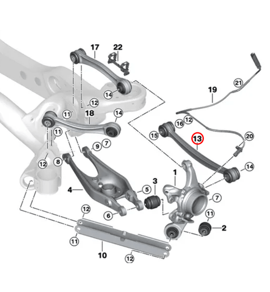 E8XE9X Non-M Adjustable Toe Arms