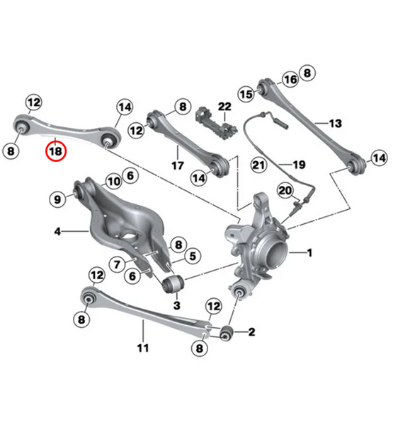 Rear Upper Guide Arms - E8X/E9X/F2X/F3X